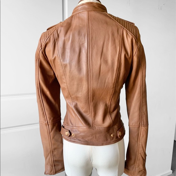 ZARA Women's Leather Biker Jacket - Picture 8 of 15